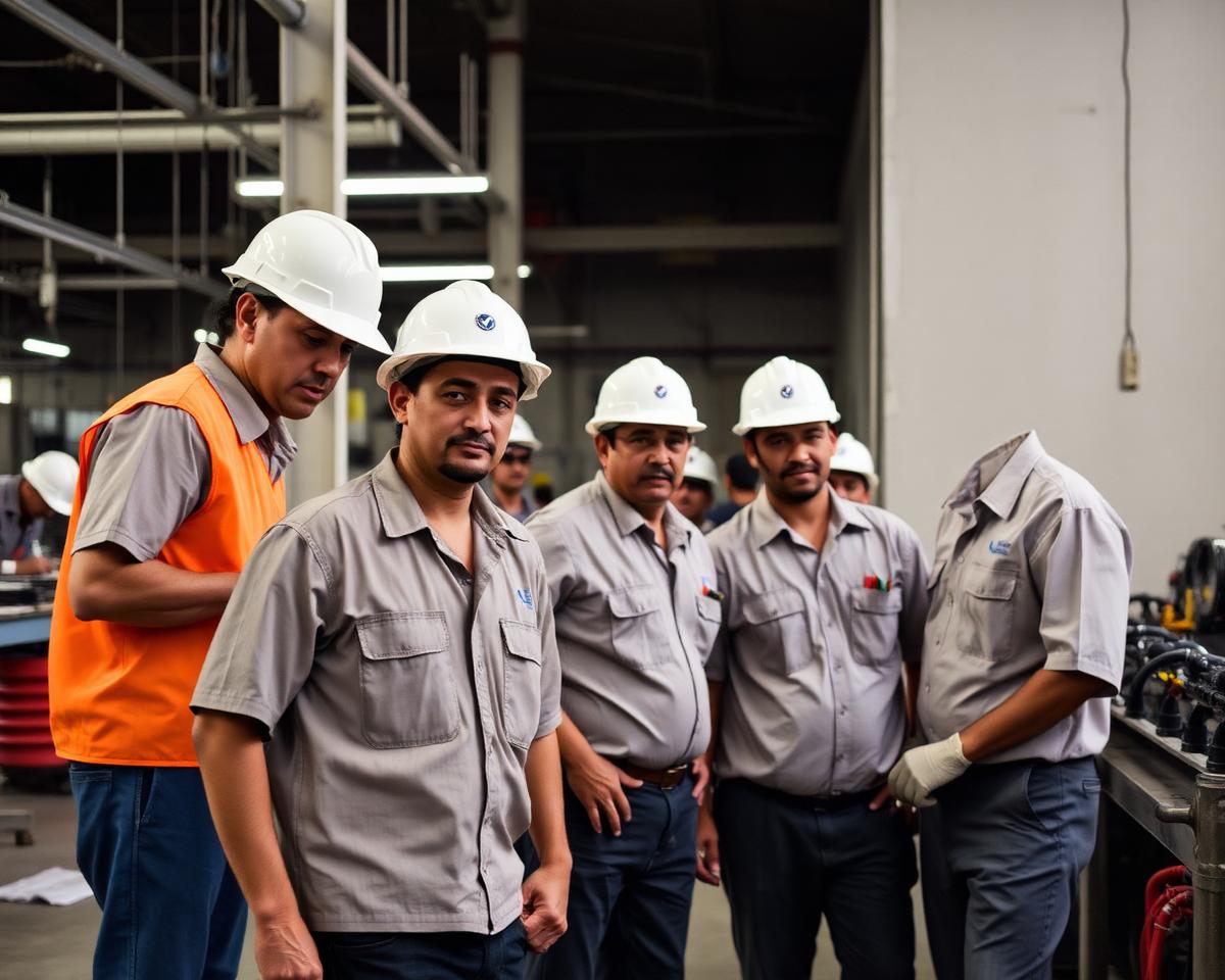 Time de colaboradores em operação no ambiente de trabalho